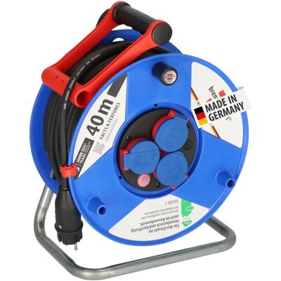 Bobina de cable IP44 de Brennenstuhl - Plástico resistente, Azul Bobina de cable IP44 de Brennenstuhl - Plástico resistente, Azul