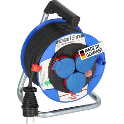 Bobina de cables Brennenstuhl Modelo 1072210 Azul - Protección IP44 Bobina de cables Brennenstuhl Modelo 1072210 Azul - Protección IP44