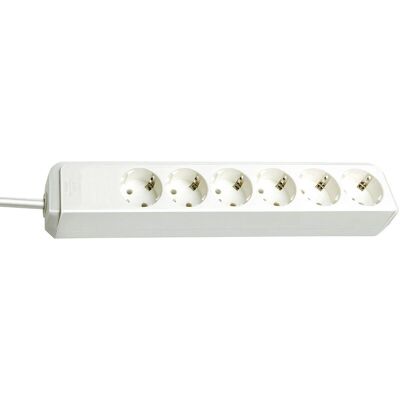 Monacor MC-60/WS Verlengsnoer - 6 stopcontacten, 1,5 m kabel Monacor MC-60/WS Verlengsnoer - 6 stopcontacten, 1,5 m kabel