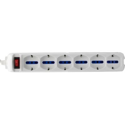 Brennenstuhl 1155409 Stekkerdoos - 6 Italiaanse Stopcontacten, Verlichte Schakelaar, 1,4m Kabel Brennenstuhl 1155409 Stekkerdoos - 6 Italiaanse Stopcontacten, Verlichte Schakelaar, 1,4m Kabel