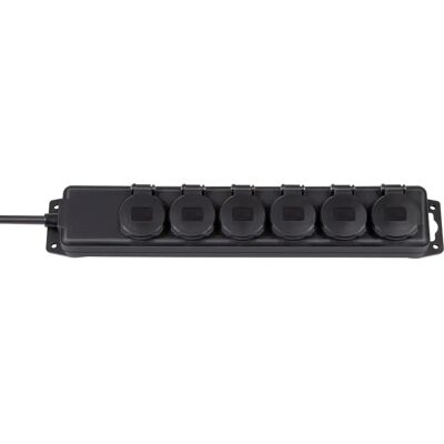 Brennenstuhl 1159970 Hosszabbító - 6 aljzat, 2m, Fekete Brennenstuhl 1159970 Hosszabbító - 6 aljzat, 2m, Fekete