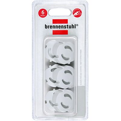 Protección Infantil Gris Brennenstuhl - Tapas para Enchufes - Pack de 6 Protección Infantil Gris Brennenstuhl - Tapas para Enchufes - Pack de 6