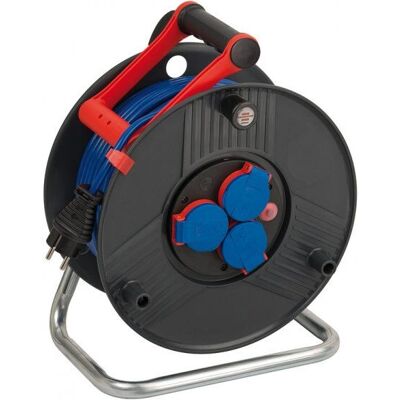 Brennenstuhl 1209830 Cable Extension - 50m, 3 Tomas - Exterior Negro, Azul, Rojo Brennenstuhl 1209830 Cable Extension - 50m, 3 Tomas - Exterior Negro, Azul, Rojo