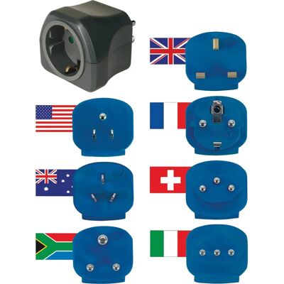 Brennenstuhl 1508160 Strømstikadapter Type C - Rejseadapter Brennenstuhl 1508160 Strømstikadapter Type C - Rejseadapter