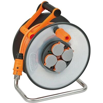 Carrete de cable SteelCore - 33m IP44 Cuerpo de acero Carrete de cable SteelCore - 33m IP44 Cuerpo de acero