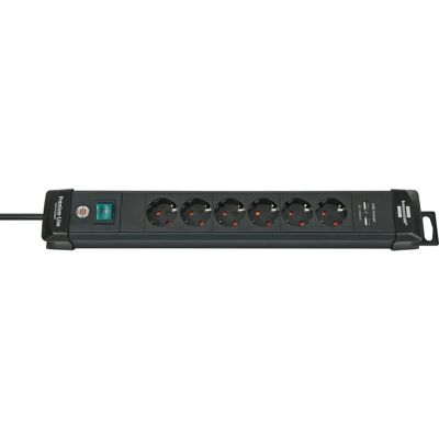 Extensión eléctrica Brennenstuhl 3m 6 enchufes - Negro Extensión eléctrica Brennenstuhl 3m 6 enchufes - Negro