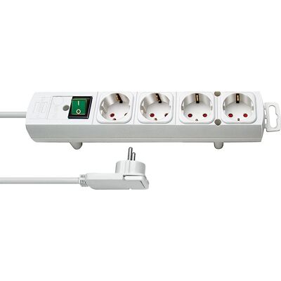 Brennenstuhl 1153120100 Verlengsnoer 4-voudig, 2 m, wit Brennenstuhl 1153120100 Verlengsnoer 4-voudig, 2 m, wit