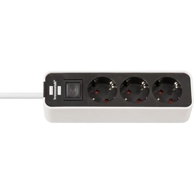 Brennenstuhl 1153230020 Verlengsnoer - 3 Stopcontacten, 1,5m Kabel, Zwart & Wit Brennenstuhl 1153230020 Verlengsnoer - 3 Stopcontacten, 1,5m Kabel, Zwart & Wit