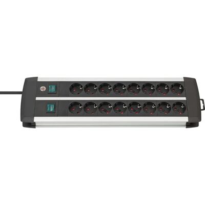 Multiprise Brennenstuhl avec 16 prises - Noir, Argent Multiprise Brennenstuhl avec 16 prises - Noir, Argent