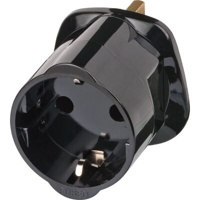 Brennenstuhl 1508533010 Adaptateur de prise électrique - UK - Noir - Publicité Brennenstuhl 1508533010 Adaptateur de prise électrique - UK - Noir - Publicité