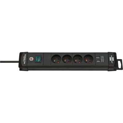 Brennenstuhl Regleta con 4 enchufes y 2 USB - Premium-Line Brennenstuhl Regleta con 4 enchufes y 2 USB - Premium-Line