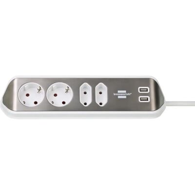 Brennenstuhl 1153590420 Πολυπρίζα - 4 υποδοχές, καλώδιο 2 m, USB Brennenstuhl 1153590420 Πολυπρίζα - 4 υποδοχές, καλώδιο 2 m, USB