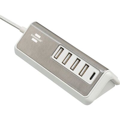 Cargador USB de Acero Inoxidable Brennenstuhl 1508230 - 5 Puertos, Carga Rápida Cargador USB de Acero Inoxidable Brennenstuhl 1508230 - 5 Puertos, Carga Rápida