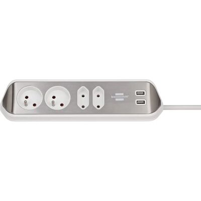 Regleta Brennenstuhl 4 Tomacorrientes 2 USB - Power Strip Regleta Brennenstuhl 4 Tomacorrientes 2 USB - Power Strip
