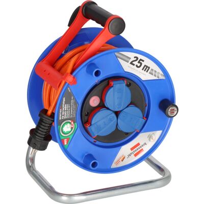 Brennenstuhl 1218740 Tambor de cable - 25m, 3 enchufes, Naranja Brennenstuhl 1218740 Tambor de cable - 25m, 3 enchufes, Naranja
