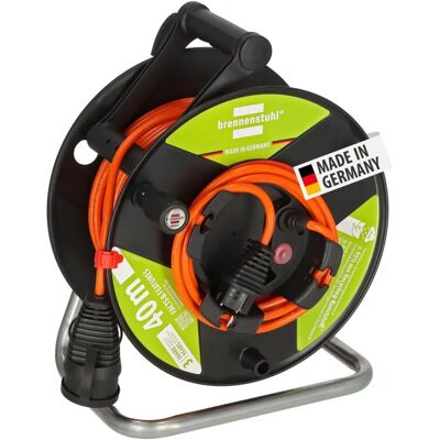 Brennenstuhl 1188500 Carrete de cable para exterior - 40m, Naranja, IP44 Brennenstuhl 1188500 Carrete de cable para exterior - 40m, Naranja, IP44