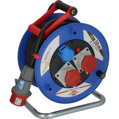 Brennenstuhl 1238010 Extensión eléctrica 30 m 3 Tomas exterior negro, azul, rojo - Cable de extensión Brennenstuhl 1238010 Extensión eléctrica 30 m 3 Tomas exterior negro, azul, rojo - Cable de extensión