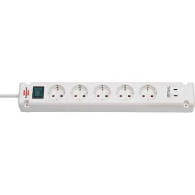 Brennenstuhl 1150660425 Επιμήκυνση ρεύματος - 5 πρίζες, USB C, 3 m, Λευκό Brennenstuhl 1150660425 Επιμήκυνση ρεύματος - 5 πρίζες, USB C, 3 m, Λευκό