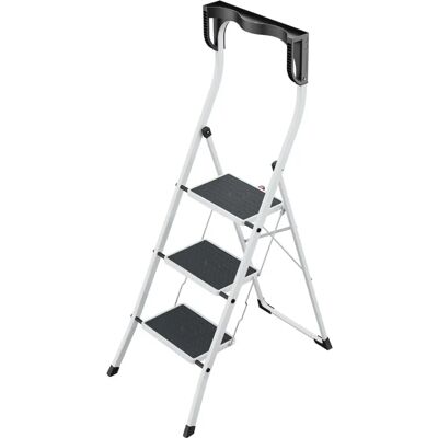 Escada Dobrável HAILO K75 - 3 Degraus, Plataforma 69cm, 150kg Escada Dobrável HAILO K75 - 3 Degraus, Plataforma 69cm, 150kg
