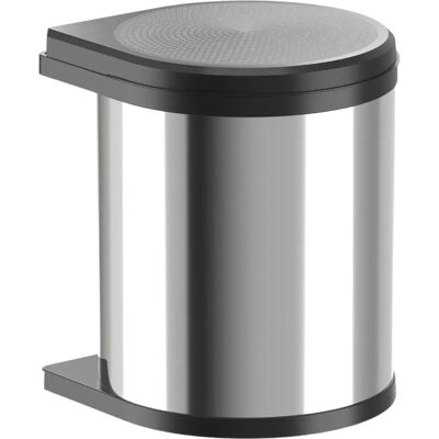 Hailo Mono 3515-03 Waste Bin - 15L, Black, Stainless Steel Hailo Mono 3515-03 Waste Bin - 15L, Black, Stainless Steel