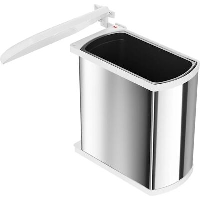 Hailo Inox / White Built-in Kitchen Waste Bin 18L AS Uno Hailo Inox / White Built-in Kitchen Waste Bin 18L AS Uno