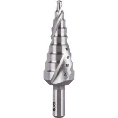 RUKO 101051E Bohrerset - Cobalt Stufenbohrer 4-20mm RUKO 101051E Bohrerset - Cobalt Stufenbohrer 4-20mm