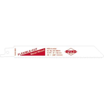 RUKO 33189015 Bimetal Reciprocating Savblad - Pakke med 5 RUKO 33189015 Bimetal Reciprocating Savblad - Pakke med 5