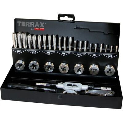 Ruko Terrax A245013 Werkzeugsatz - 31 Stück Metallkoffer Ruko Terrax A245013 Werkzeugsatz - 31 Stück Metallkoffer