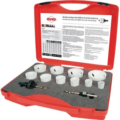 Ruko - 126304 - Set of 12 bi-metal holesaws - Maintenance Ruko - 126304 - Set of 12 bi-metal holesaws - Maintenance