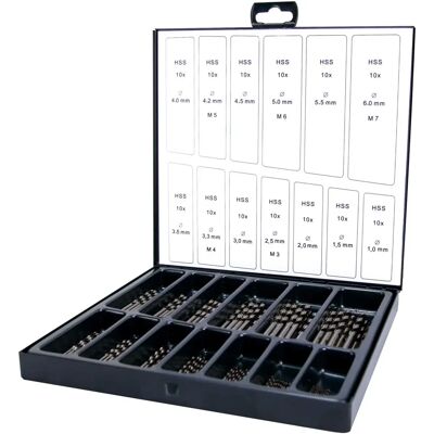 Conjunto de brocas helicoidais Terrax A205195 - Spiral drill set Conjunto de brocas helicoidais Terrax A205195 - Spiral drill set