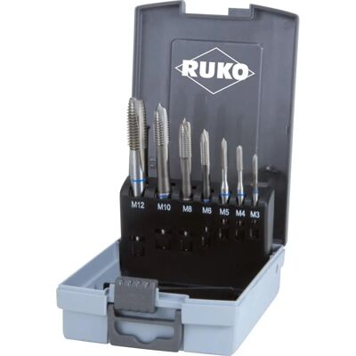 Kass - Juego de 7 machos HSS para roscar M3-M12 para máquina Kass - Juego de 7 machos HSS para roscar M3-M12 para máquina