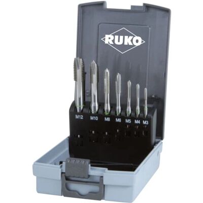 RUKO 245061RO Gewindebohrer - M3-M12 7-teilige HSS-Co5 Set RUKO 245061RO Gewindebohrer - M3-M12 7-teilige HSS-Co5 Set