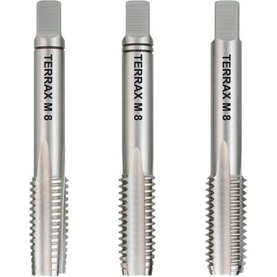 Zestaw gwintowników RUKO Terrax M8 DIN 352 - HSS Zestaw gwintowników RUKO Terrax M8 DIN 352 - HSS