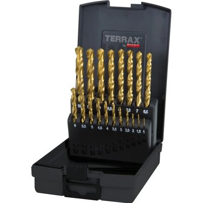 RUKO Terrax - Zestaw wierteł - 1-10mm, HSS-G, powłoka TiN RUKO Terrax - Zestaw wierteł - 1-10mm, HSS-G, powłoka TiN