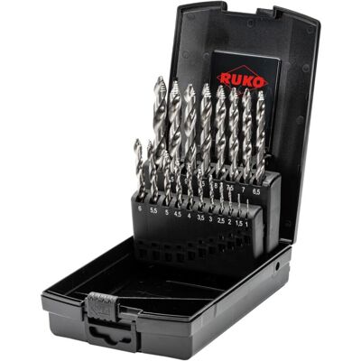 Ruko - Conjunto de Brocas Helicoidais - 1-10mm - Vida Útil Maior & Perfuração Rápida Ruko - Conjunto de Brocas Helicoidais - 1-10mm - Vida Útil Maior & Perfuração Rápida