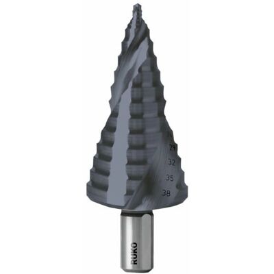 RUKO 101653P broca - 3, 9-38mm, Flowstep, HSS RUnaTEC RUKO 101653P broca - 3, 9-38mm, Flowstep, HSS RUnaTEC