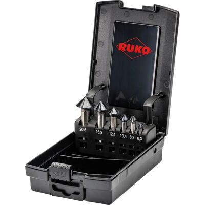 Ruko Model 102890EPRO - Countersink Set 4S 90° 6.3-20.5mm HSS-Co5 RUnaTEC Ruko Model 102890EPRO - Countersink Set 4S 90° 6.3-20.5mm HSS-Co5 RUnaTEC