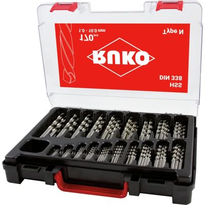 Ruko - Bohrereinsatz Spiralbohrermagazin DIN 338 Typ N - 1-10 mm - Juego de brocas Ruko - Bohrereinsatz Spiralbohrermagazin DIN 338 Typ N - 1-10 mm - Juego de brocas
