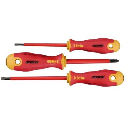 Felo Modell 400 Ergonomisches VDE-Schraubenset - Schraubenzieher-Set Felo Modell 400 Ergonomisches VDE-Schraubenset - Schraubenzieher-Set