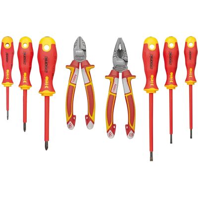 Felo 41398517 - Isoliertes VDE-Werkzeug-Set - 8 Stück Felo 41398517 - Isoliertes VDE-Werkzeug-Set - 8 Stück