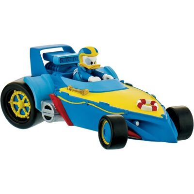 Figurine Donald Pilote avec Voiture - Jouet - Publicité Figurine Donald Pilote avec Voiture - Jouet - Publicité