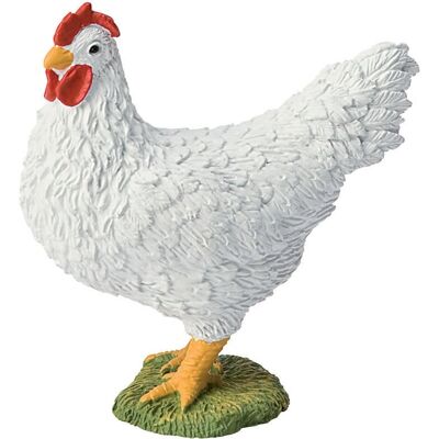Figura Gallina Bianca Bullyland - Animale da Fattoria da Collezione Figura Gallina Bianca Bullyland - Animale da Fattoria da Collezione