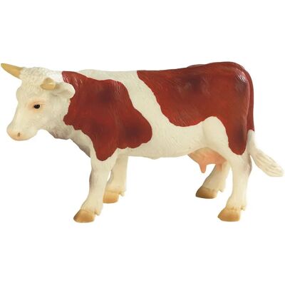 Figurine jouet Bullyland Vache Fanny Marron/Blanc - Animal de ferme - Publicité Figurine jouet Bullyland Vache Fanny Marron/Blanc - Animal de ferme - Publicité