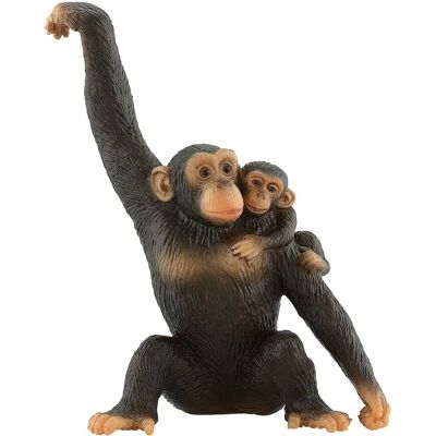 Figurine de Singe avec Bébé - Bullyland - Publicité Figurine de Singe avec Bébé - Bullyland - Publicité