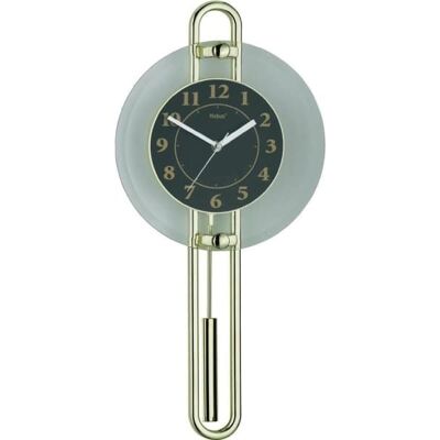 Horloge Murale Mebus 14813 - Quartz, Or, Noir, Argent - Design Moderne - Publicité Horloge Murale Mebus 14813 - Quartz, Or, Noir, Argent - Design Moderne - Publicité
