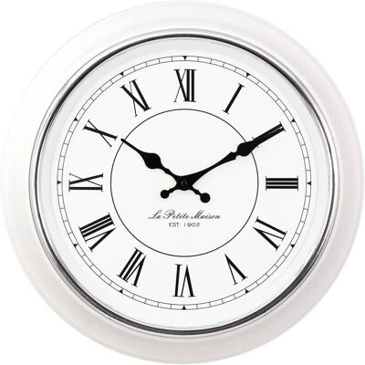 Mebus 19233 Quarz Wanduhr - 40 cm, Weiß Mebus 19233 Quarz Wanduhr - 40 cm, Weiß