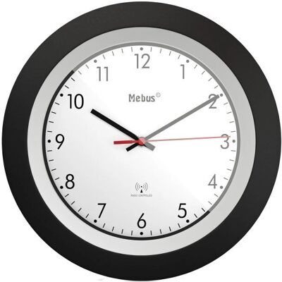 Mebus 19447 Wall/Desk Clock - Black/White - Reliable Wireless Design Mebus 19447 Wall/Desk Clock - Black/White - Reliable Wireless Design