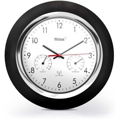 MEBUS 19453 Funk-Wanduhr - Modernes Design, Funkuhrwerk MEBUS 19453 Funk-Wanduhr - Modernes Design, Funkuhrwerk