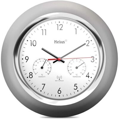 Orologio da Parete Radio-Controllato Argento - Orologio Orologio da Parete Radio-Controllato Argento - Orologio