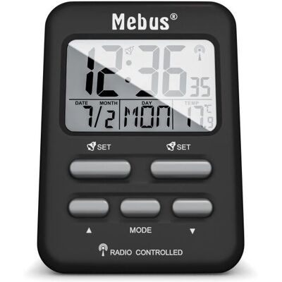 Mebus 25799 Funk-Wecker - Digital, Funksteuerung, Thermometer Mebus 25799 Funk-Wecker - Digital, Funksteuerung, Thermometer